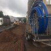 2017 - Náchod - Pražská ulice - rekonstrukce vodovodního potrubí metodou burstlining De 100 a De 200, 824m