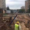 2017 - Náchod - Pražská ulice - rekonstrukce vodovodního potrubí, 824m (800m průměr 100 místo litiny a 24m průměr 200 do litiny)
